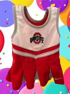 Nike Red and White Ohio State OSU Tank Top Dress size 12M